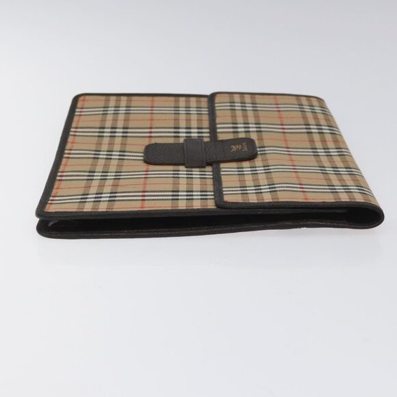 Burberrys Nova Check Clutch Bag Canvas Beige Brown Auth 114735 - Picture 4 of 12